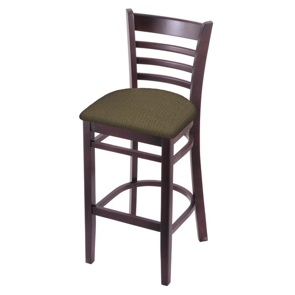 25" Counter Stool, Dark Cherry Finish, Graph Cork Seat